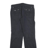 COLUMBIA Womens Black Cotton Blend Regular Straight Trousers W32 L32 Outdoor