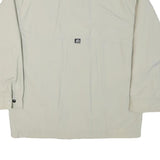 ADIDAS Mens Cream & Red Zip Jacket L Polyester Blend Plain Sportswear