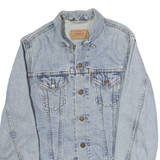 LEVI'S Womens Blue Denim Cotton Button Jacket M Classic Fashion