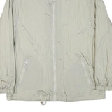 NEYELLE Womens Beige Jacket XL Polyester Blend Plain Zip Lightweight Casual