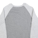 TOP OF THE WORLD Womens Grey & Light Grey Ohio State Buckeyes Crew Neck S