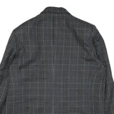 Womens Grey Plain Button Jacket M Polyester Blend Classic Blazer M