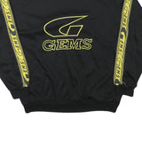 GEMS Mens Black & Yellow Logo Crew Neck XL Sports Style Sweatshirt