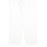 ARMANI COLLEZIONI Womens Regular White Cotton Blend Denim W32 L29 Classic Zip