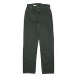 REPLAY Mens Regular Fit Black Cotton Blend Zip Trousers W27 L30 Classic Straight