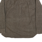 FREEDOM FOUNDARY Mens Brown Cotton Shirt L Button Front Chest Pockets Casual