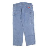 DICKIES Mens Jeans Blue Regular Straight Denim Medium W36 L30 Workwear