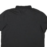 CALVIN KLEIN Mens Black Striped Short Sleeve Polo Shirt 2XL Cotton Blend