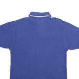 TOMMY HILFIGER Mens Blue Short Sleeve Plain M Cotton Polo Shirt Casual