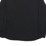 WOOLRICH Mens Black Long Sleeve T-Shirt 2XL Crew Neck Cotton Classic Fit