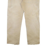 CARHARTT Mens Regular Beige Cotton Blend Button Trousers W40 L33 Workwear