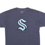 CHAMPION Mens Blue Graphic T-Shirt M Short Sleeve Crew Neck NHL Logo