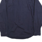 CARHARTT Mens Navy Blue Work Shirt S Button-Down Cotton Blend Utility Style