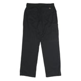 DICKIES Womens Black Regular Fit Straight Leg Trousers W32 L33 Workwear Zip
