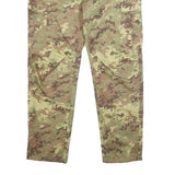 Unbranded Mens Synthetic Green Camouflage Regular Fit Straight Leg Trousers W36