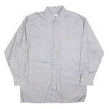 SIRNA Mens Grey Shirt L Cotton Blend Classic Fit Button Front Pocket Casual