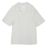 CALVIN KLEIN JEANS Mens Grey Short Sleeve Plain Polo Shirt L Cotton Blend Casual