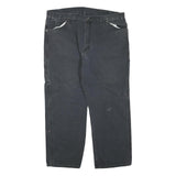 DICKIES Mens Jeans Black Regular Straight Denim Medium W44 L30 Workwear Zip