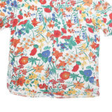 GERRY WEBBER Womens White Floral Print Shirt L Summer Patterned Lightweight