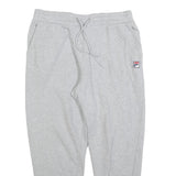 FILA Womens Joggers Grey L W32 L26 Cotton Blend Regular Tapered Fit Relaxed