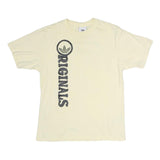 ADIDAS Mens Cream Originals Graphic T-Shirt M Short Sleeve Crew Neck Casual Wear