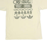 ADIDAS Mens Cream Originals Graphic T-Shirt M Short Sleeve Crew Neck Casual Wear