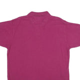 CHAPS Mens Pink Short Sleeve Polo Shirt L Classic Cotton Crest Embroidered