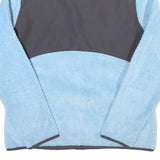 FILA Womens Blue & Grey Sport Zip Jacket L Polyester Blend Fleece Casual