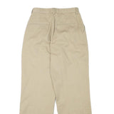 PATRIOT Womens Cotton Blend Beige Regular Fit Straight Trousers W24 L27