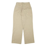 PATRIOT Womens Cotton Blend Beige Regular Fit Straight Trousers W24 L27