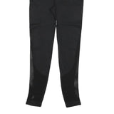 Womens Black Polyester Blend Slim Skinny S W26 L25 High Waist Stylish Joggers