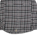 JACHS Mens Black & Grey Check Shirt 2XL Long Sleeve Cotton Blend Casual