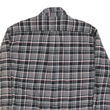 JACHS Mens Black & Grey Check Shirt 2XL Long Sleeve Cotton Blend Casual