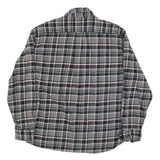 JACHS Mens Black & Grey Check Shirt 2XL Long Sleeve Cotton Blend Casual