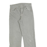 LEVI'S 501 Mens Jeans Beige Regular Straight Denim W30 L27 Classic Button Fly