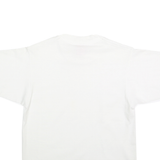 THE LEARSI COLLECTION Womens White Short Sleeve Crew Neck T-Shirt S Cotton Blend