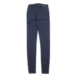 LEVI'S Womens Jeans Blue Slim Skinny Denim Medium W25 L32 Stretch Zip 710