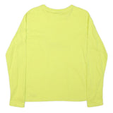 EVERLAST Womens Yellow Graphic T-Shirt M Long Sleeve Crew Neck Cotton Blend