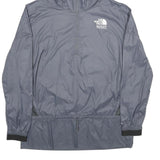 THE NORTH FACE Womens Grey Lightweight Outdoor Jacket S Nylon Plain Hooded