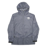 THE NORTH FACE Womens Grey Lightweight Outdoor Jacket S Nylon Plain Hooded