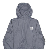 THE NORTH FACE Womens Grey Lightweight Outdoor Jacket S Nylon Plain Hooded