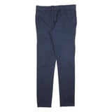 CARHARTT Mens Cotton Blend Navy Slim Straight Trousers W32 L34 Workwear Casual
