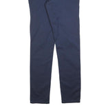 CARHARTT Mens Cotton Blend Navy Slim Straight Trousers W32 L34 Workwear Casual