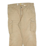 CARHARTT Mens Relaxed Fit Beige Cotton Blend Cargo Trousers W38 L30 Workwear