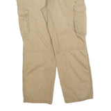 CARHARTT Mens Relaxed Fit Beige Cotton Blend Cargo Trousers W38 L30 Workwear