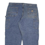 CARHARTT Mens Jeans Blue Relaxed Loose Denim Rinse W42 L29 Workwear Utility