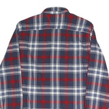 TOMMY HILFIGER Mens Blue & Red Check Shirt M Button-Down Collar Long Sleeve