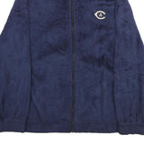 CHAMPION Womens Navy Blue Zip Jacket L Polyester Casual Warm Fleece