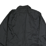 PRO FIT Mens Black XL Polyester Coach Jacket Button Closure Lightweight