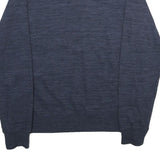 CHAMPION Mens Blue Crew Neck L Cotton Blend Pullover Sweatshirt Classic Style